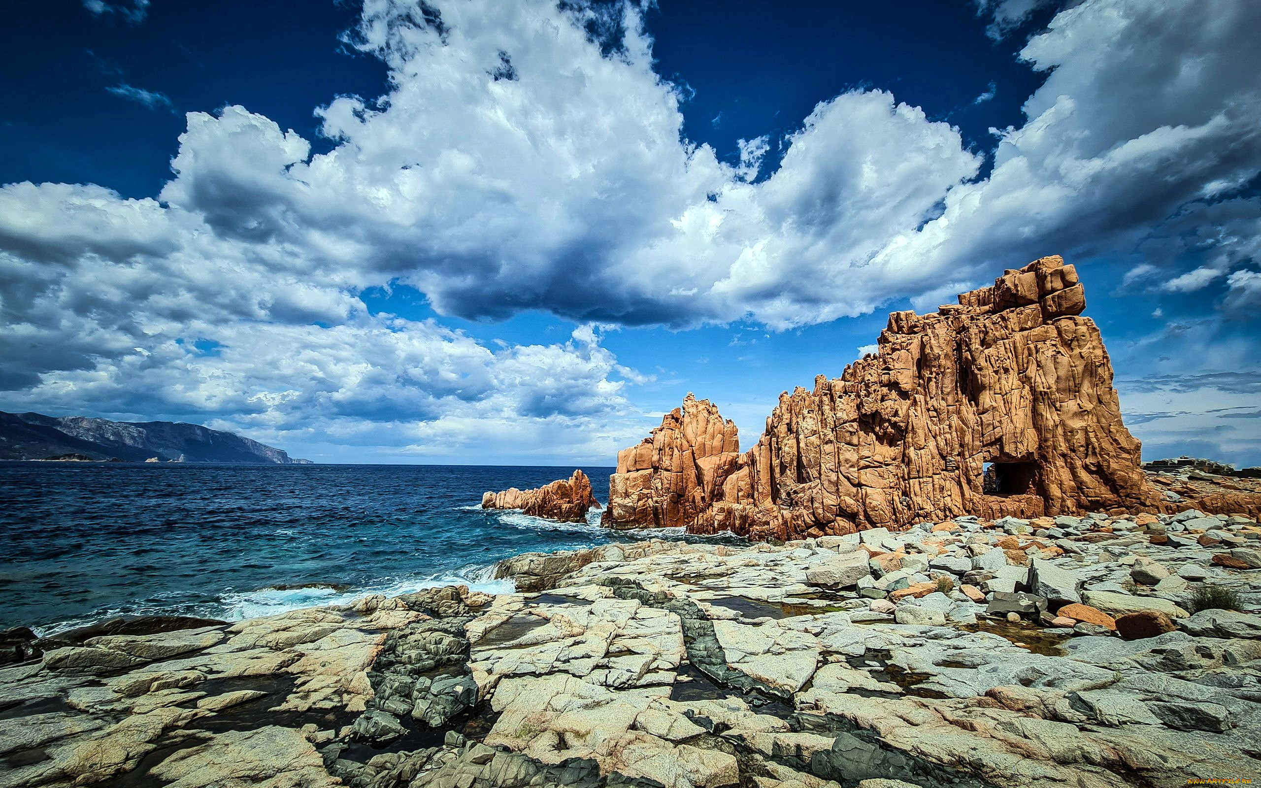 red cliff near arbatax, sardinia, , , red, cliff, near, arbatax